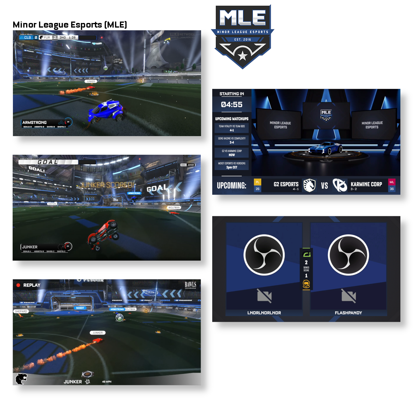 Custom Rocket League Overlay for Broadcasting and Streaming